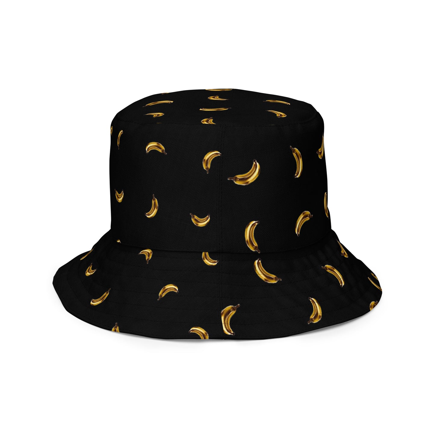 The Dylan Black Reversible banana bucket hat