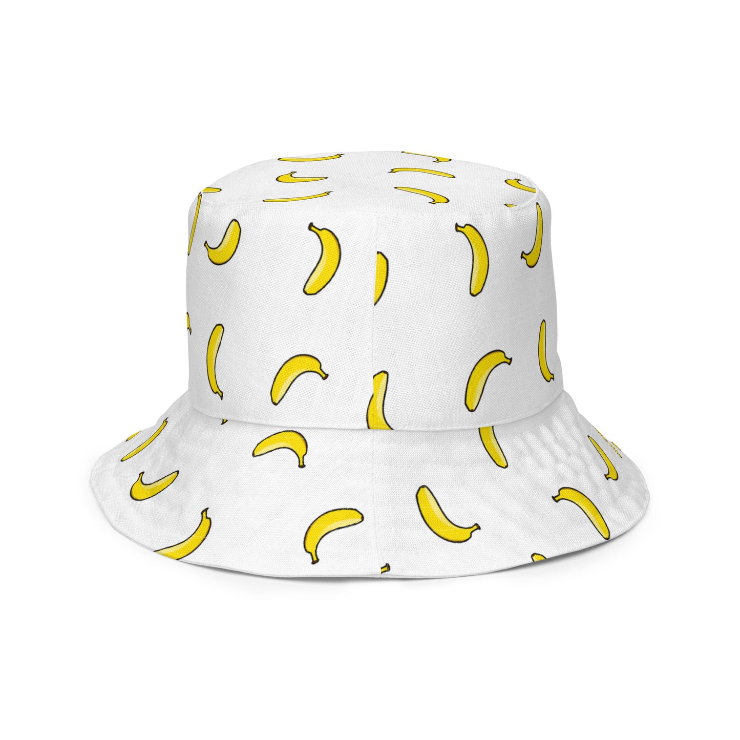 Good Sol Reversible white banana bucket hat